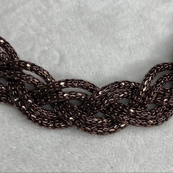 Alfani Copper Braided Chain Necklace - Picture 3 of 5